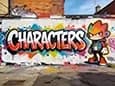 Graffiti character style with mascot artwork