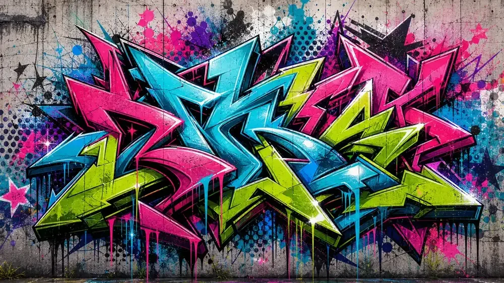 AI graffiti art sample